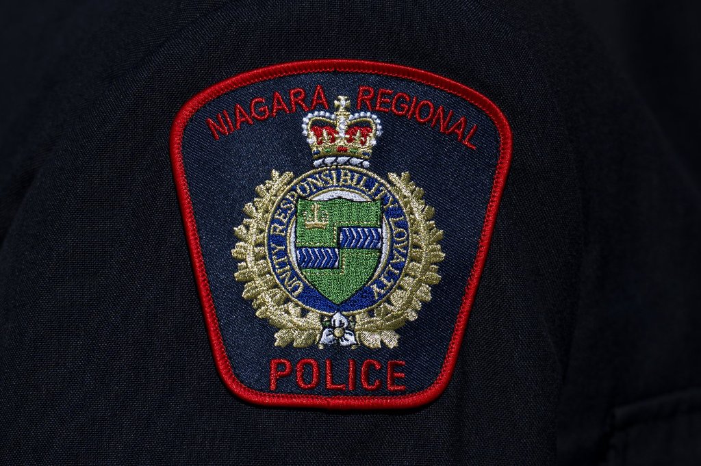 A Niagara Regional Police logo is seen in Ottawa, on Sunday, Sept. 28, 2025. THE CANADIAN PRESS/Spencer Colby.