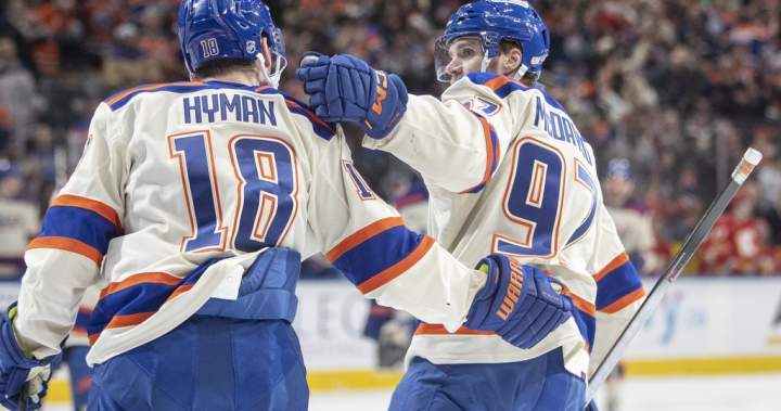 EDMONTON – Connor McDavid имаше пет асистенции а Leon Draisaitl