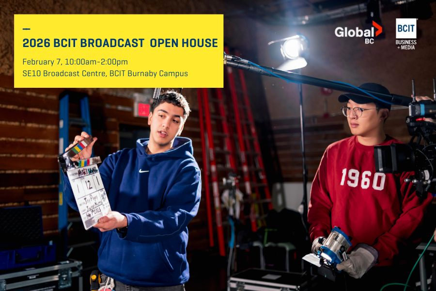 2026 BCIT Broadcast Open House proudly supported by Global BC - image