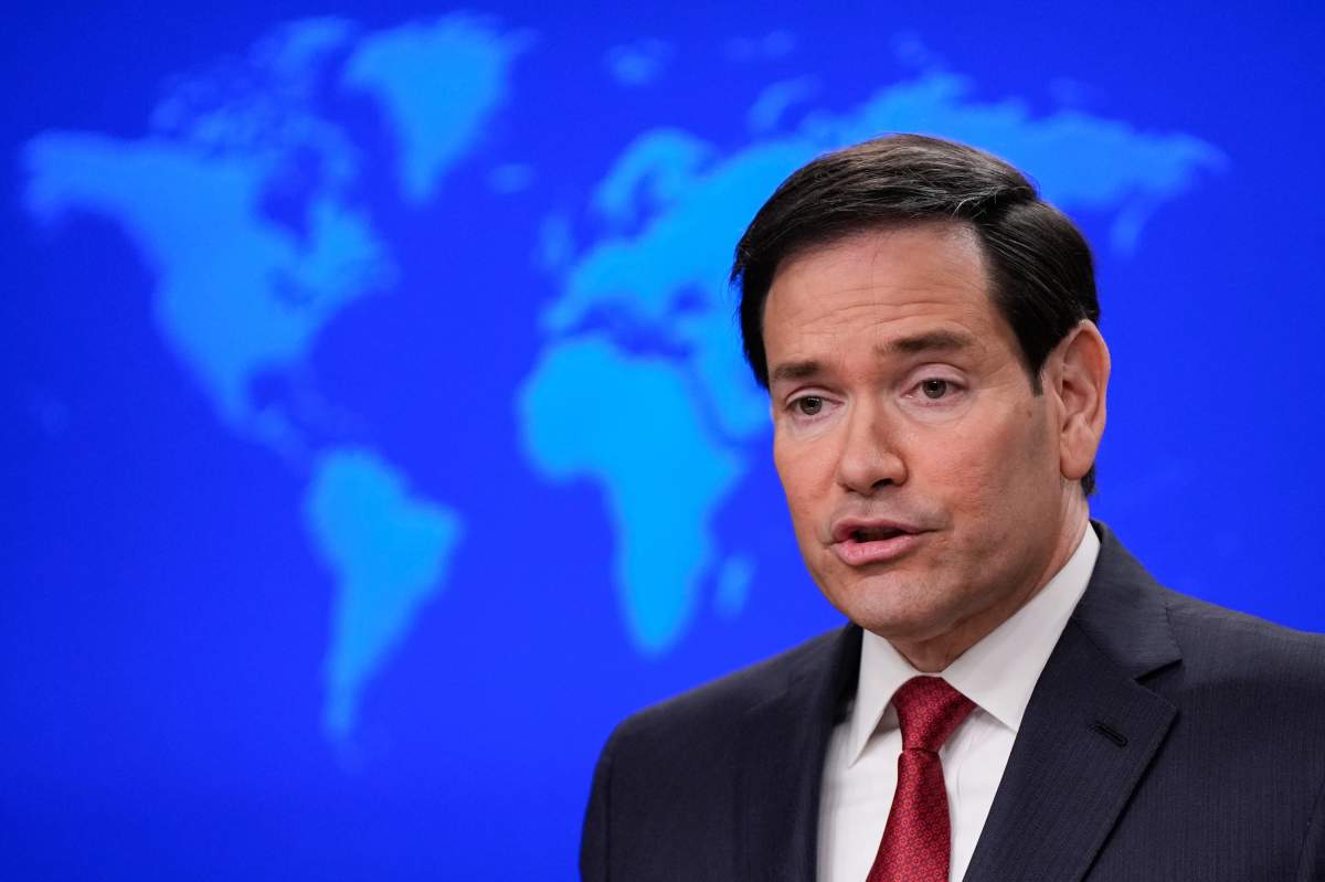 Secretary of State Marco Rubio speaks during a news conference at the State Department, Friday, Dec. 19, 2025, in Washington. (AP Photo/Julia Demaree Nikhinson).