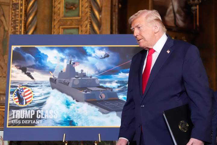 Trump says U.S. shipbuilding effort to create ‘Golden Fleet’ of battleships