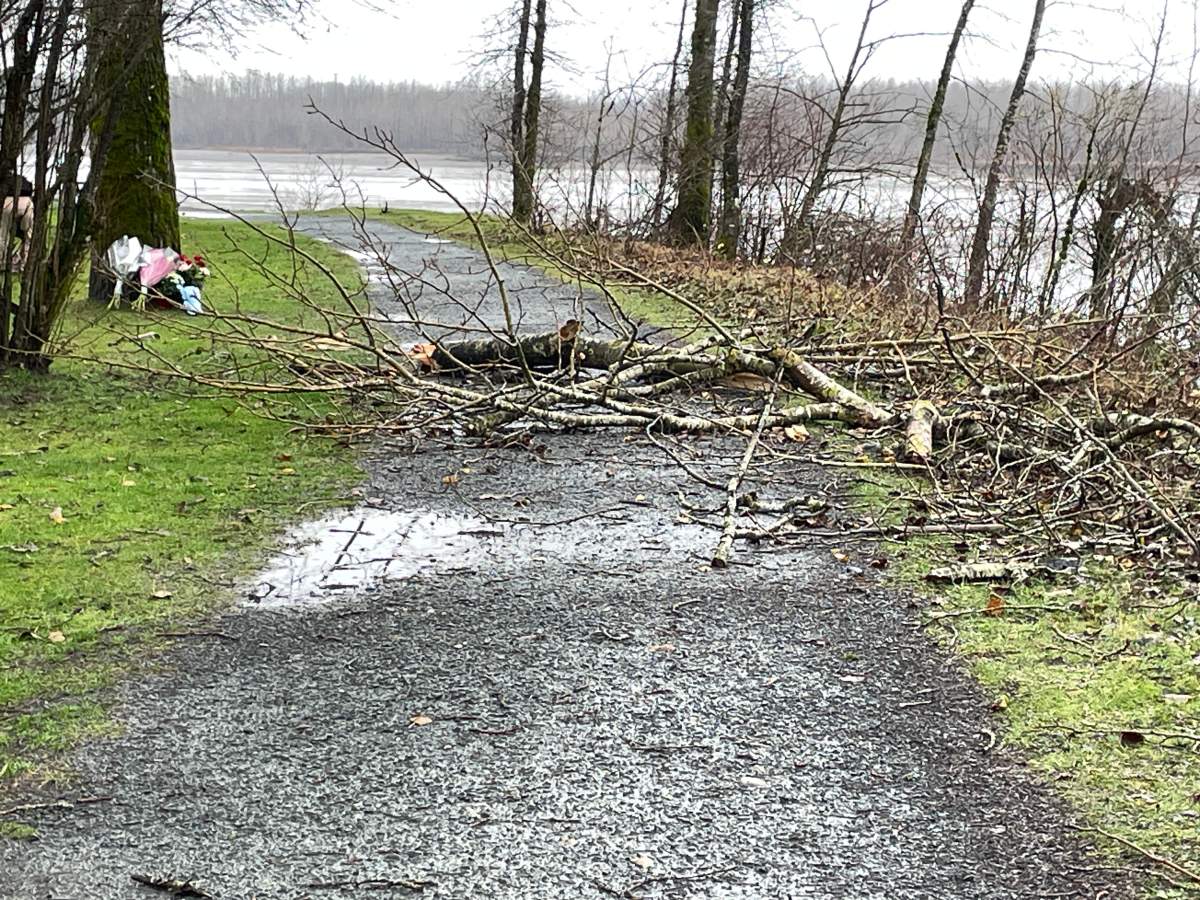 RCMP said it was very windy in the area at the time.