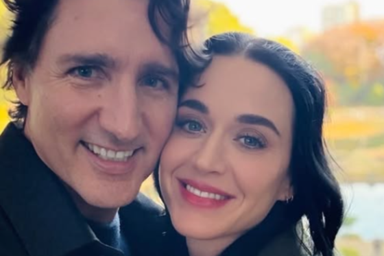 An Instagram photo of Katy Perry and Justin Trudeau during a trip to Japan.