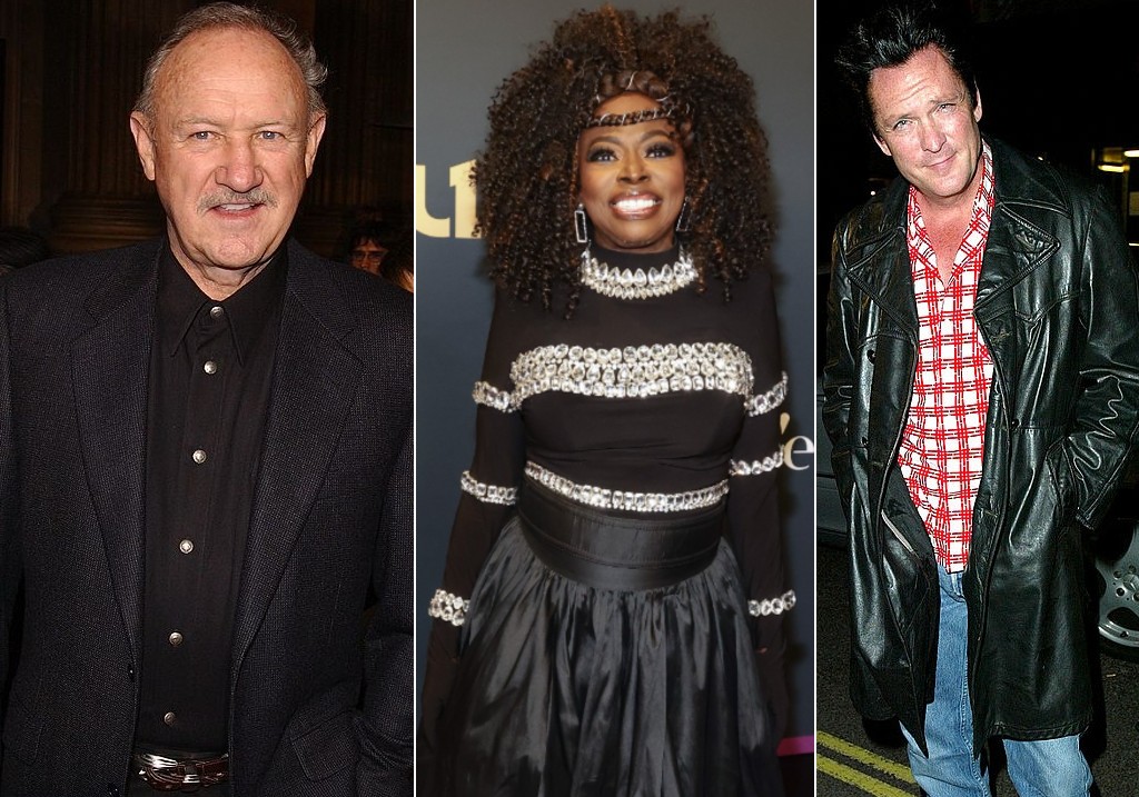 (L-R:) Actor Gene Hackman, singer Angie Stone and actor Michael Madsen.