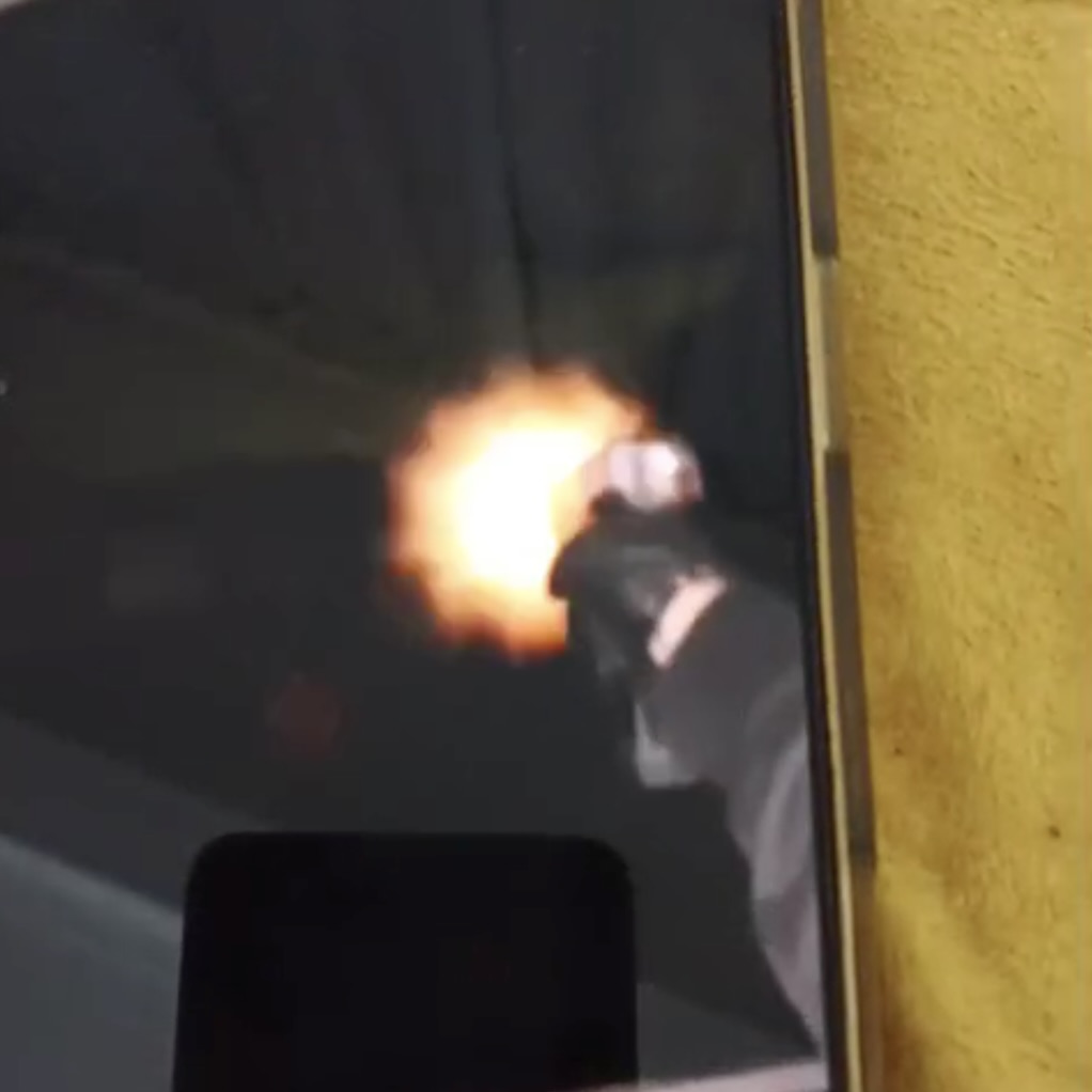 Image from video Dharmjit Mand said was sent to him after shots were fire at his home on Nov. 25, 2025.