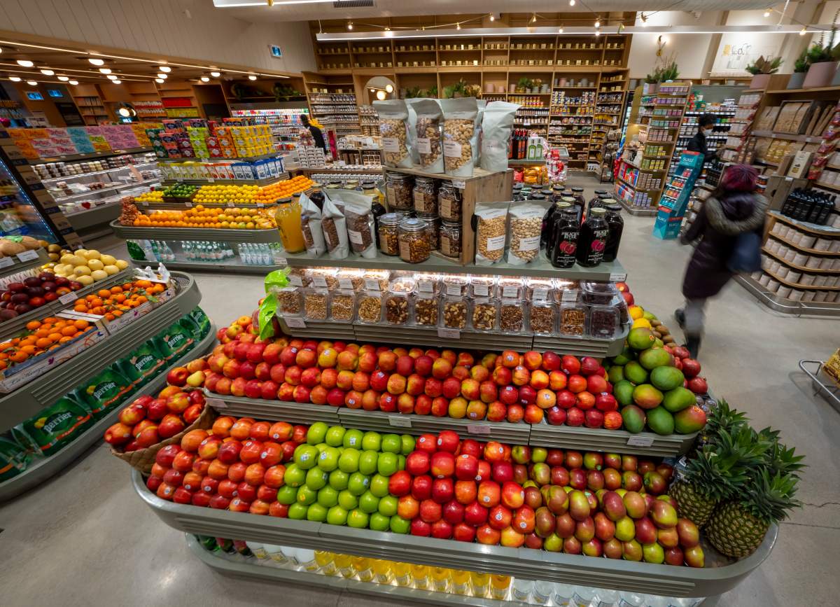 Fresh produce and groceries are shown at a grocery store in Toronto on Wednesday, Feb. 2, 2022.