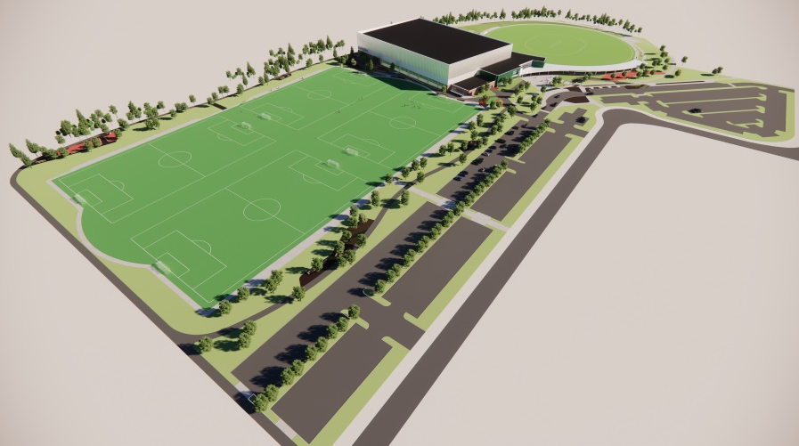 A rendering of the Northeast Athletic Complex.