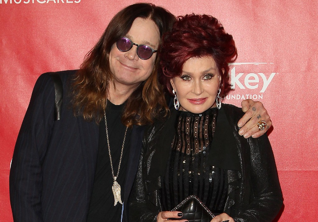 Ozzy Osbourne and Sharon Osbourne at the 2014 MusiCares Person Of the Year honouring Carole King held at the Los Angeles Convention Center.