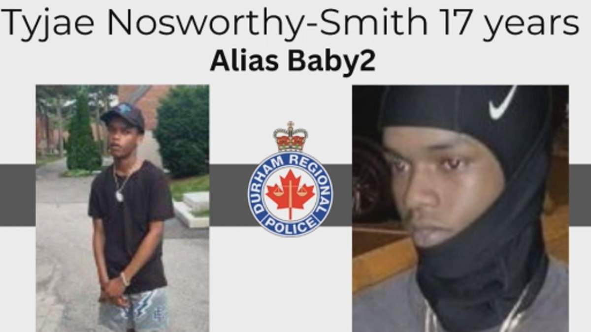 Tyjae Nosworthy-Smith, now 20, is pictured in this wanted photo. He is wanted in the death of Michael Ferdinand.