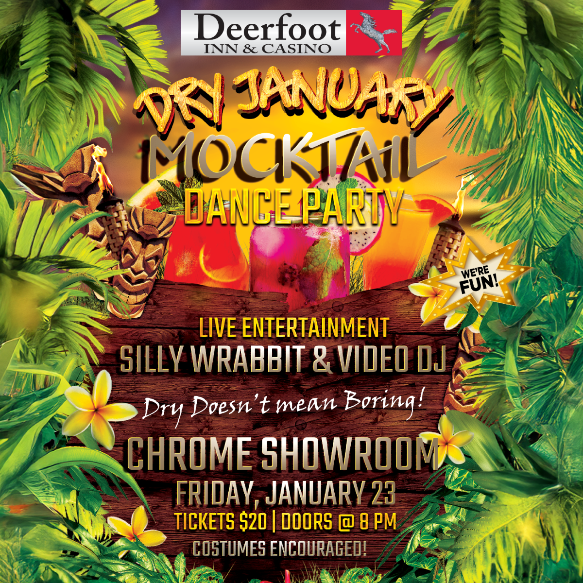 Dry January Tiki Dance Party! – QR Calgary - image