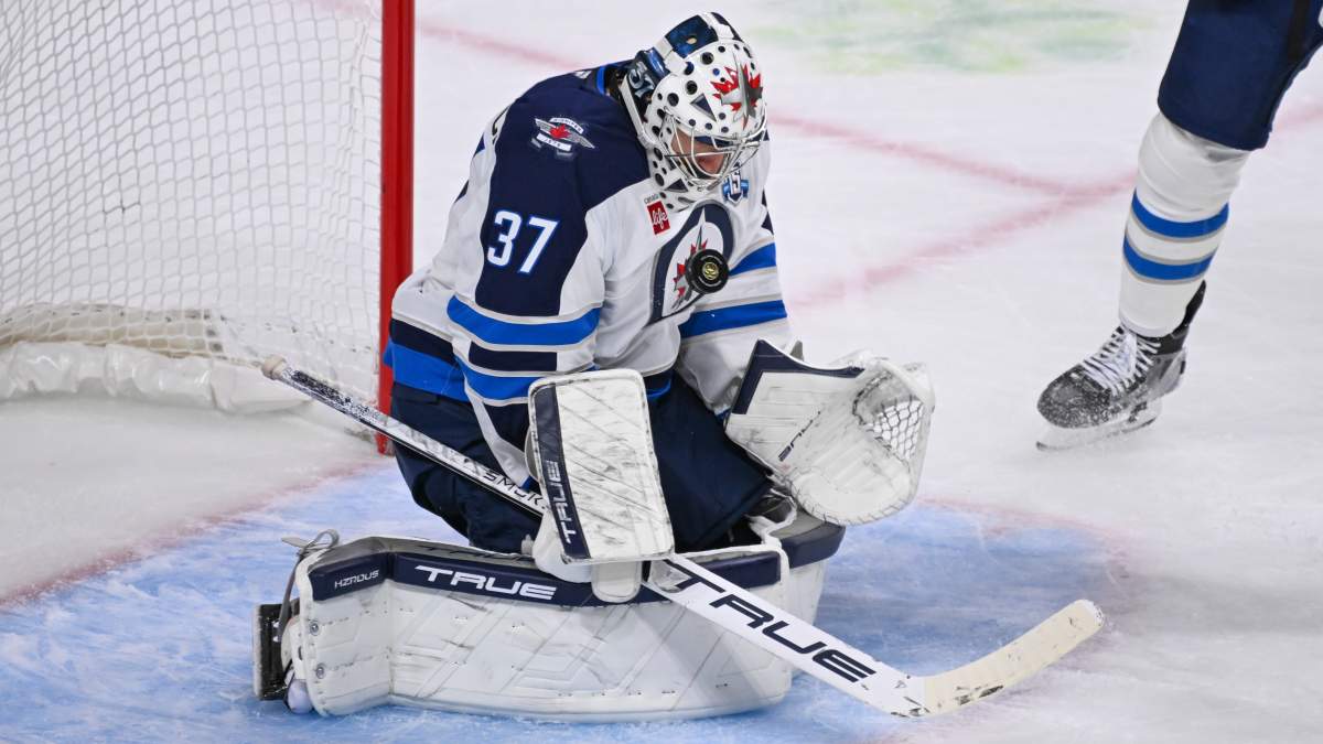 Jets GM to speak after Winnipeg suspends goaltender Hellebuyck