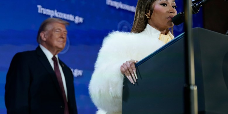Nicki Minaj boasts Trump 'Gold Card,' says U.S president is her 'favourite'