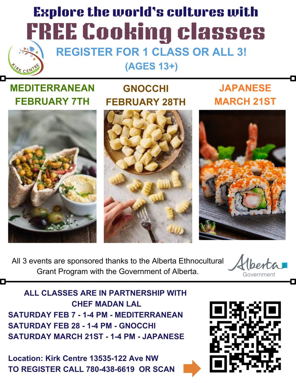 Kirk Centre’s Free Cooking Classes - image