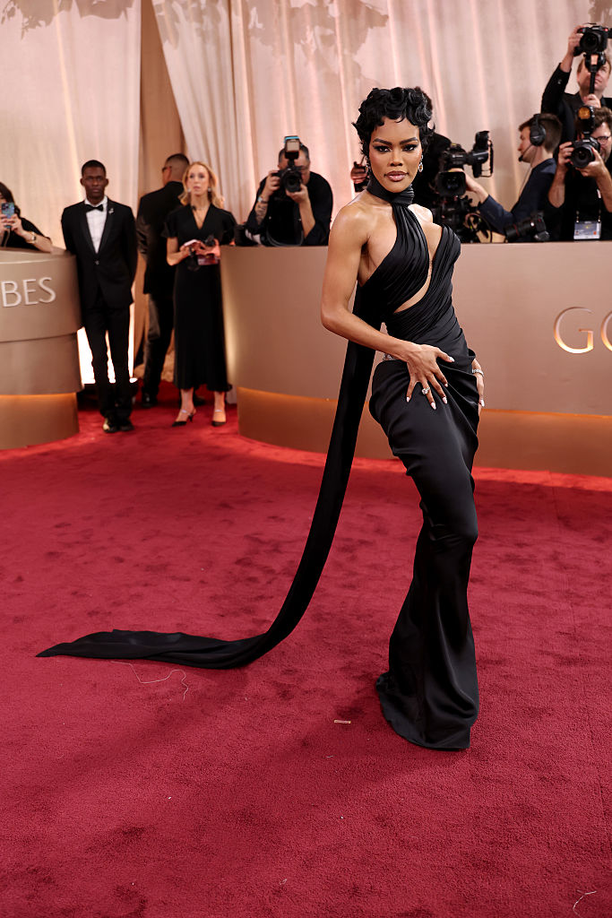 Teyana Taylor attends the 83rd annual Golden Globe Awards.
