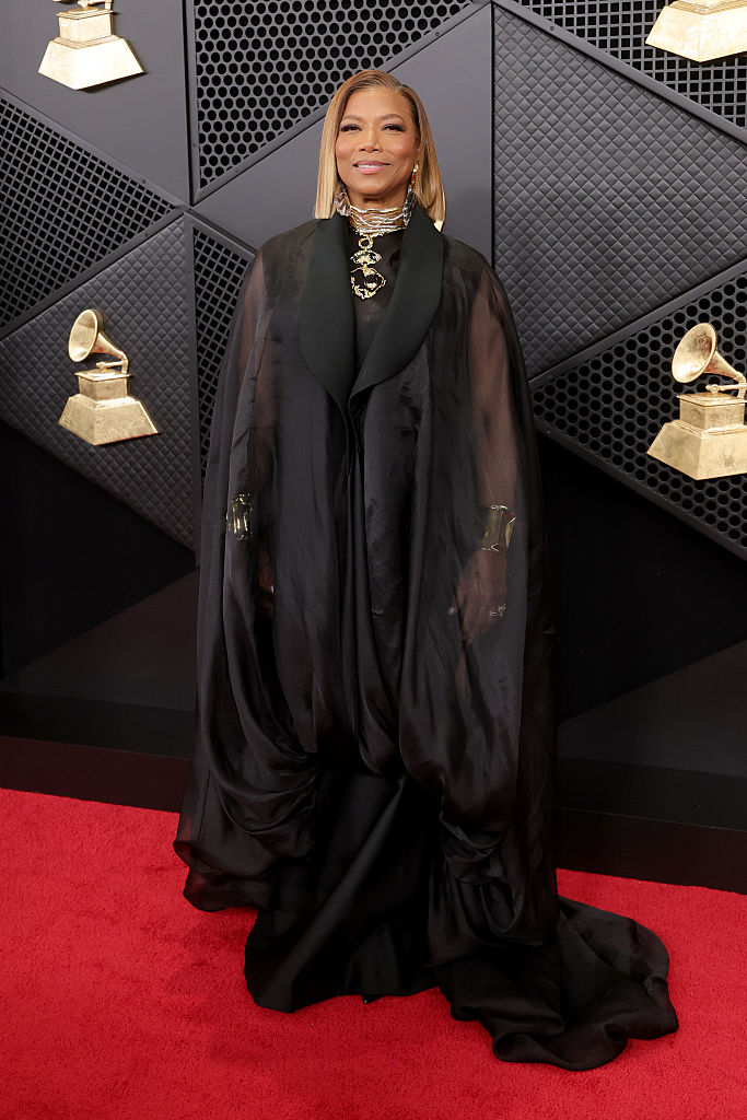 Queen Latifah attends the 68th GRAMMY Awards at Crypto.com Arena on February 01, 2026 in Los Angeles, California.