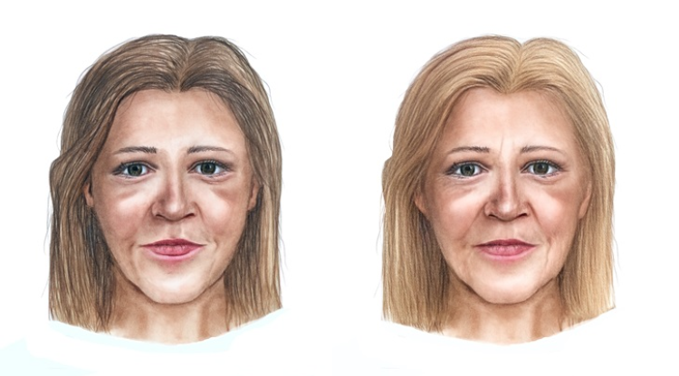 Age-progression composite sketch of Tania Murrell.