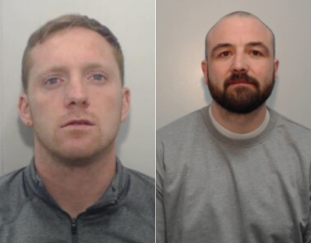 Left, Callum Dorian, right Lee Drury.