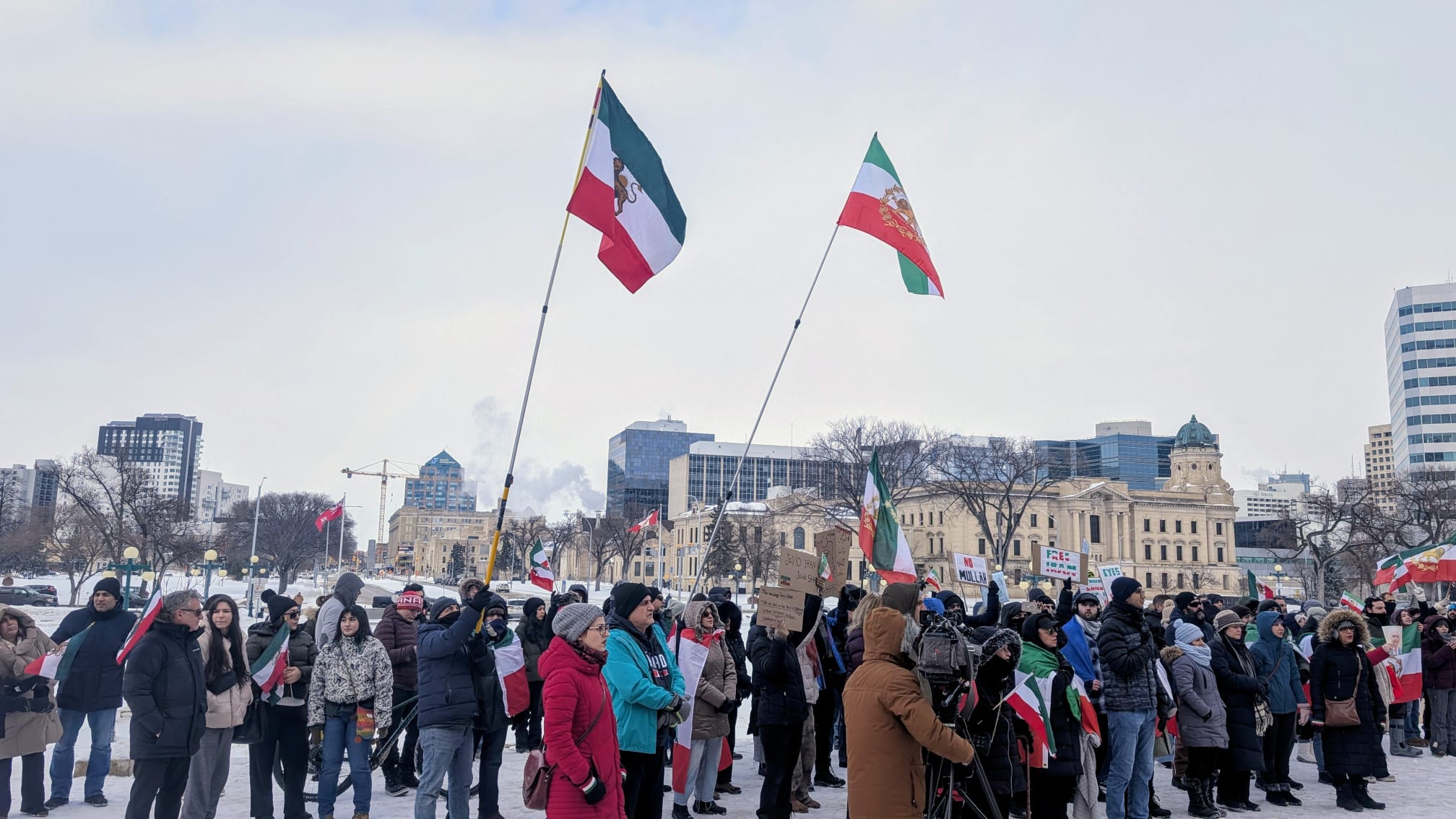 Стълбите на законодателния орган на Манитоба бяха домакини на море