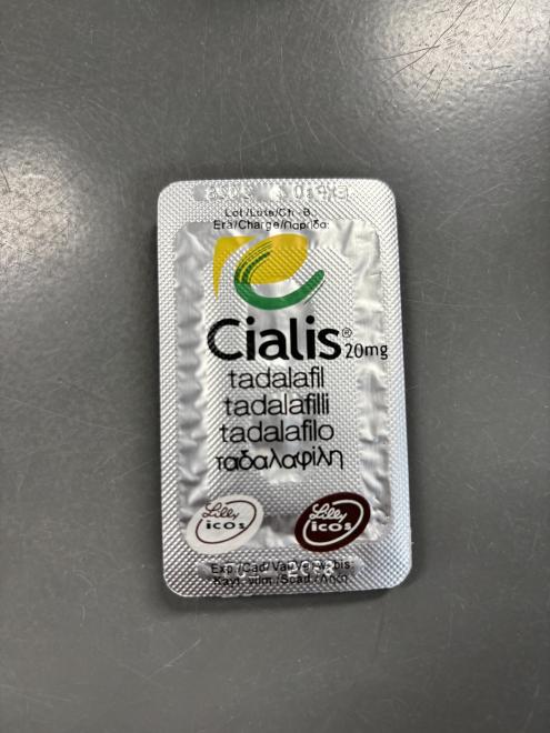 A pack of counterfeit Cialis, 20 mg tadalafil tablets, seized by Health Canada from an Ontario distributor.