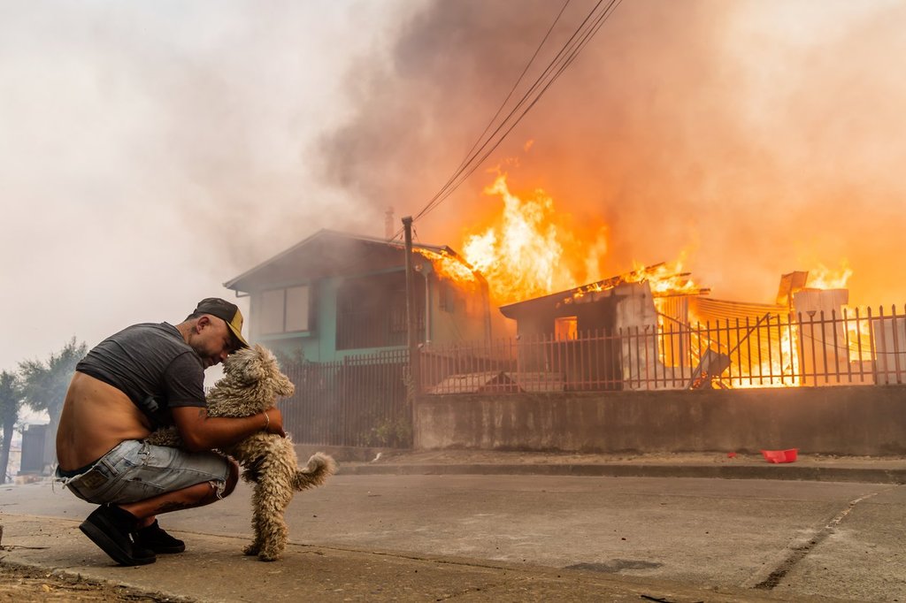 Wildfires raging across Chile kill at least 18, force thousands to flee