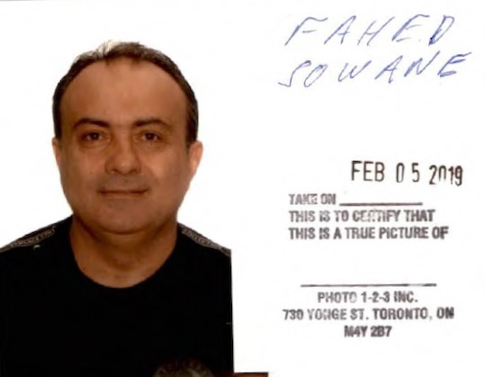 Fahed Sowane immigration photo