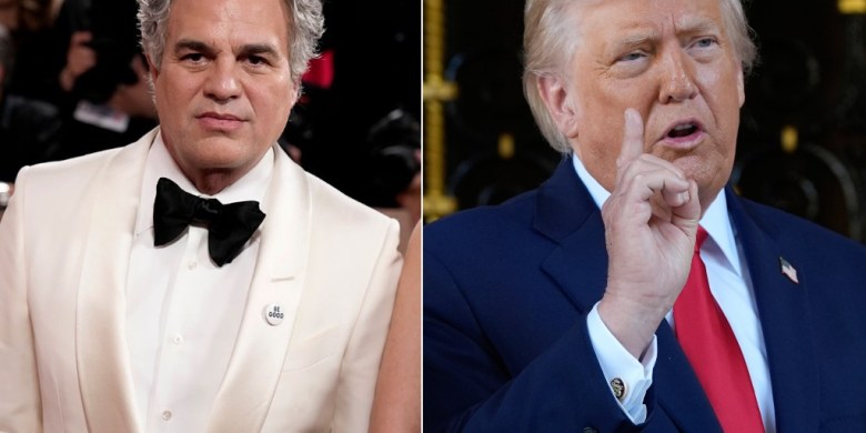 Mark Ruffalo protests ICE, calls Trump 'worst human being' at Golden Globes