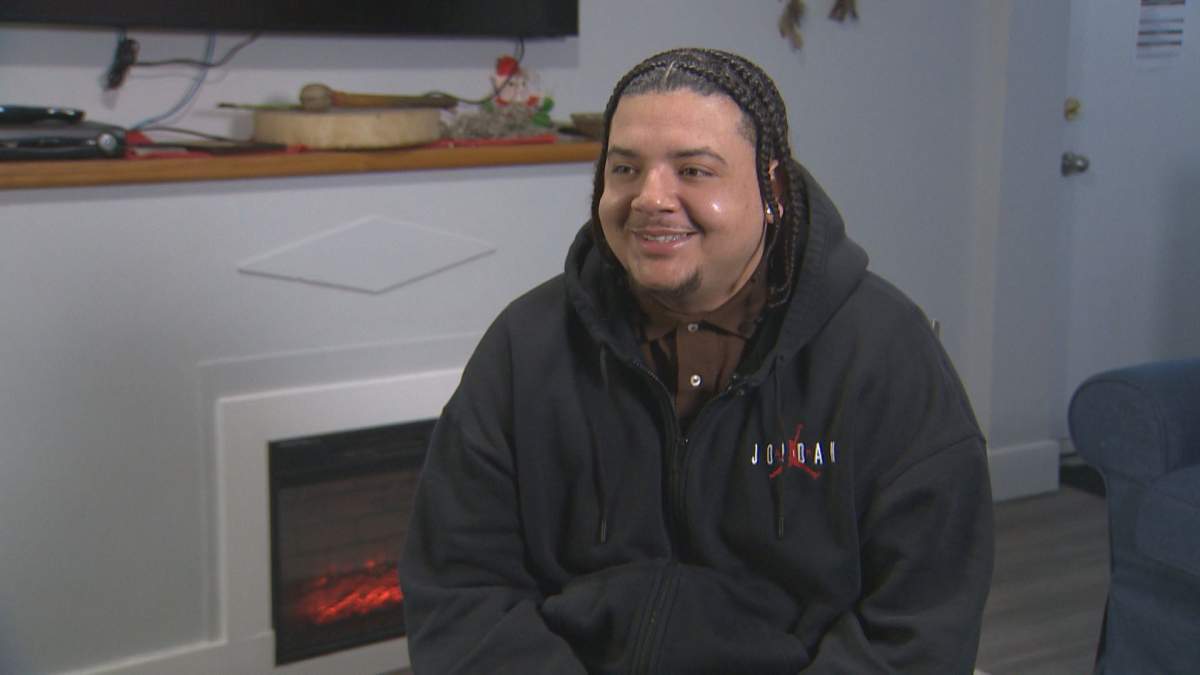 Lukas Sutton-Scarlett is a residential wellness worker with Whistling Wind, who was previously in the program himself.