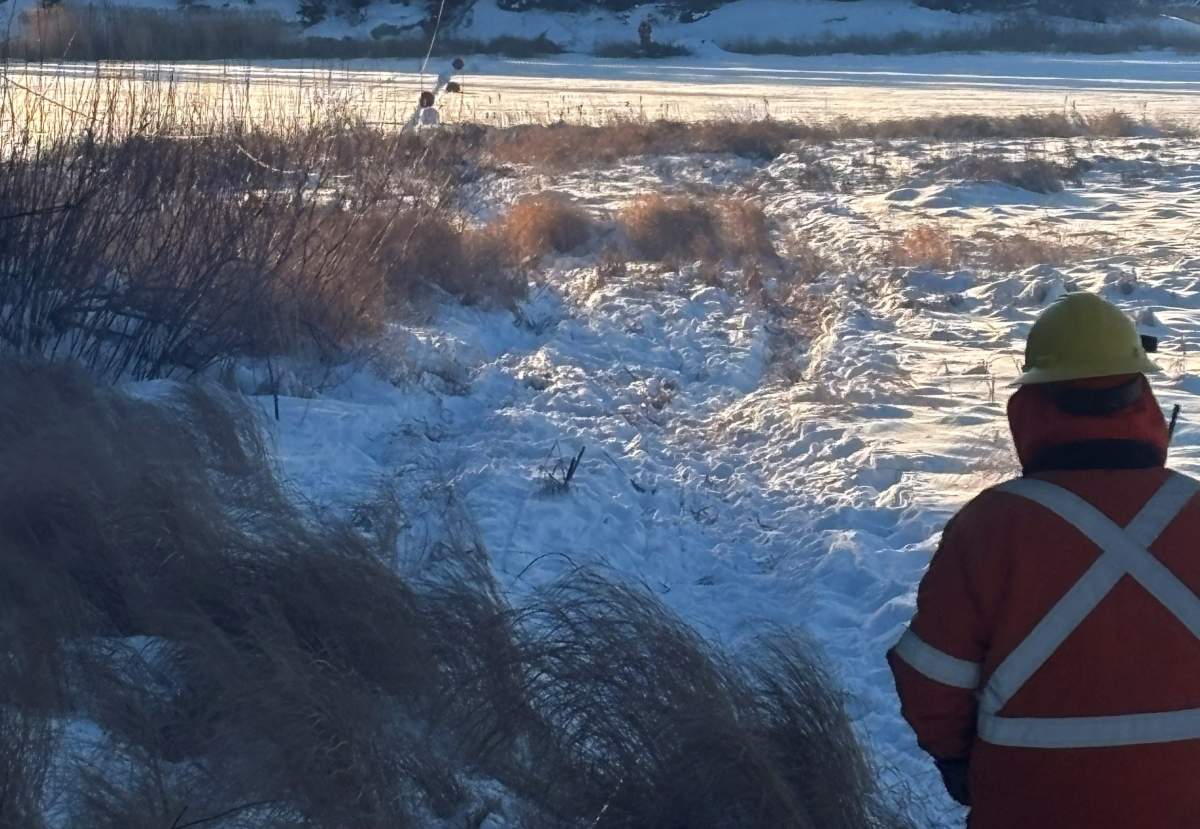 Hydro workers were busy this week, repairing a downed power line at Pimicikamak First Nation.
