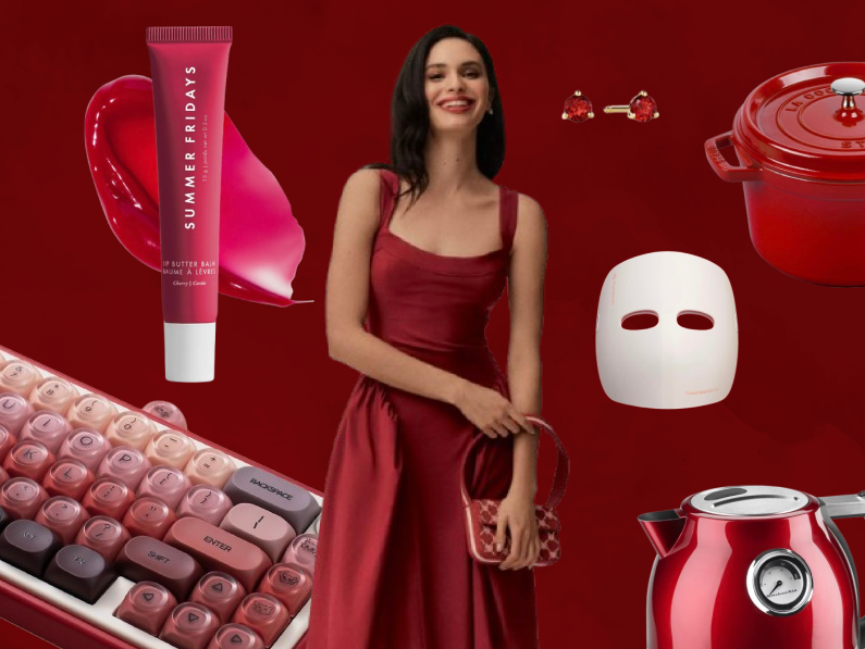 From rosy lip balms to Mejuri gems, La Vie en Rose luxury satin pajamas to red-hot KitchenAid mixers and more, it's the season of fiery finds.