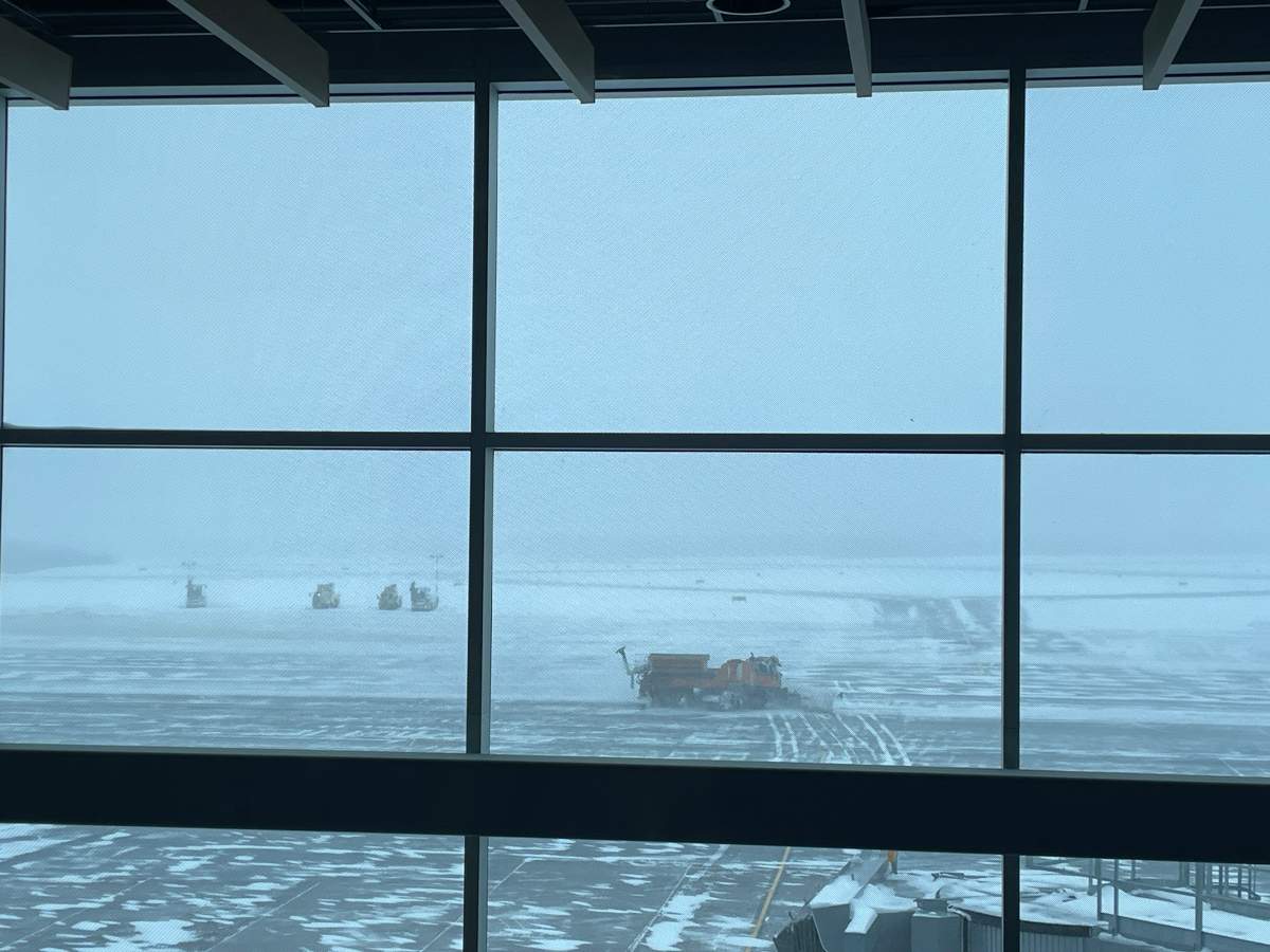 Snow-clearing crews at Halifax Stanfield International Airport on Jan. 26, 2026.