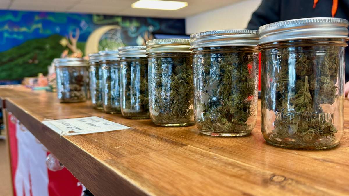 Cannabis products at the Peace and Friendship Trading Post in Digby, N.S.