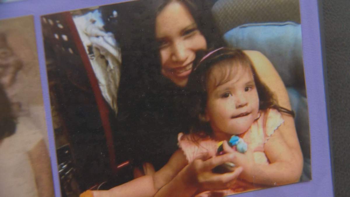 Rebecca Contois and her niece.