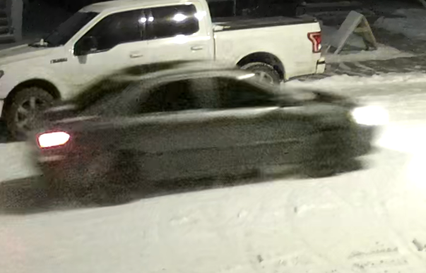 Investigators describe the suspects vehicle as a dark-coloured 2003 to 2008 Toyota Corolla with black rims.