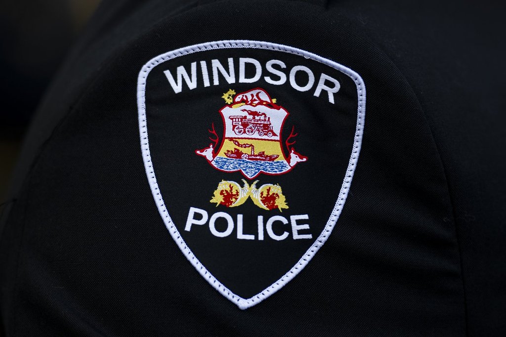 A Windsor Police Service logo is seen in Ottawa, on Sunday, Sept. 28, 2025. 