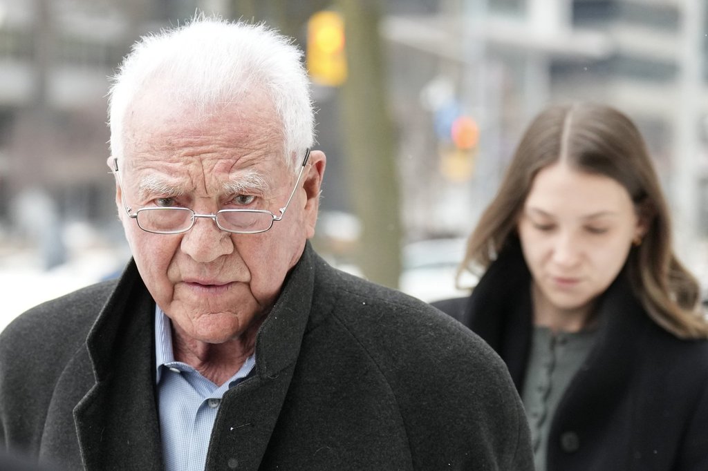 Frank Stronach arrives at a Toronto Court on Tuesday February 3, 2026. THE CANADIAN PRESS/Chris Young.