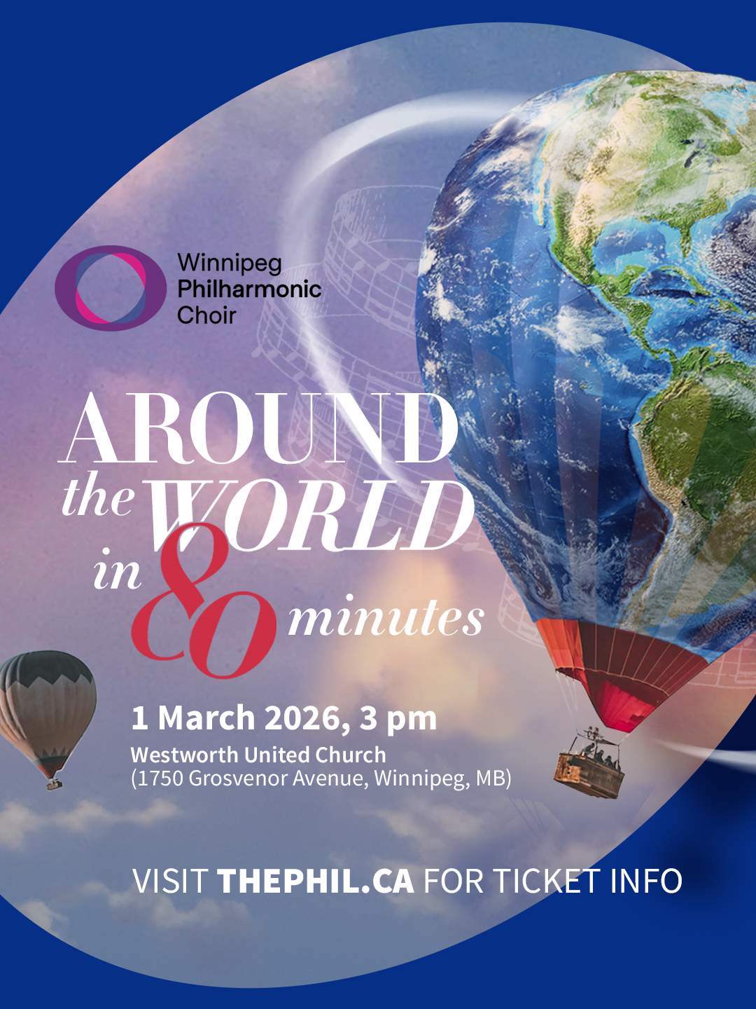 Winnipeg Philharmonic Choir presents “Around the World in 80 Minutes” - image