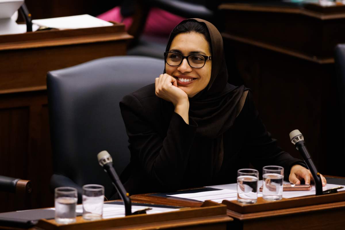 NDP MPP Doly Begum attends question period at Queen's Park in Toronto on May 13, 2025.