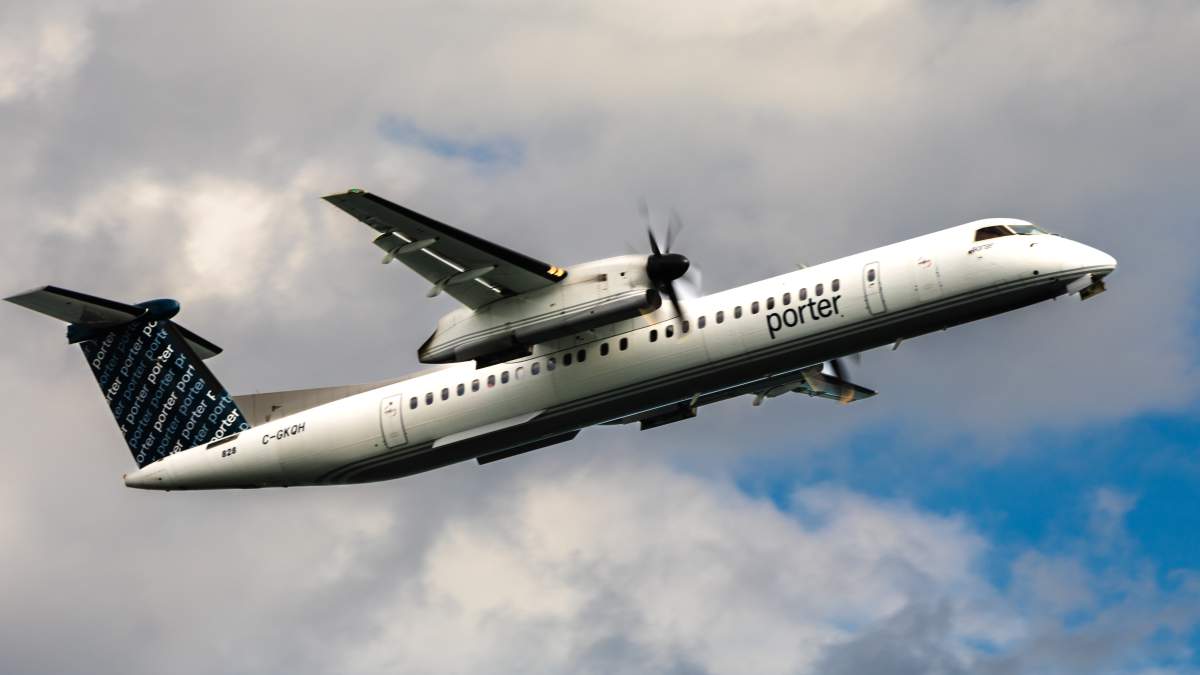 Porter flight cancelled after child refused to wear seatbelt for takeoff