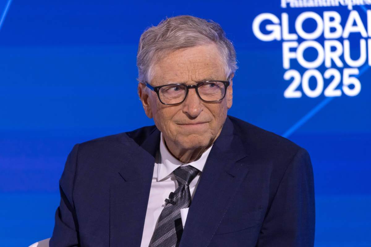 Bill Gates speaks onstage at the Bloomberg Philanthropies Global Forum 2025 at The Plaza Hotel on September 24, 2025 in New York City.