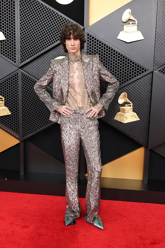 Sombr attends the 68th GRAMMY Awards at Crypto.com Arena on February 01, 2026 in Los Angeles, California.