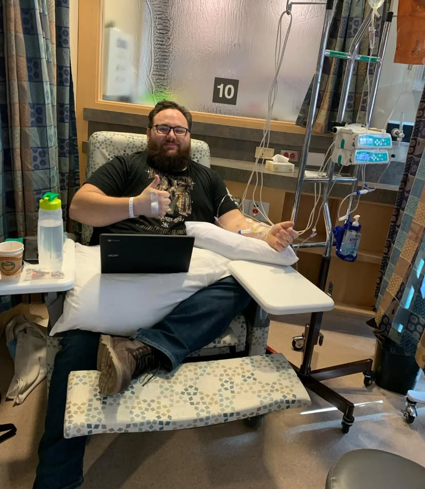 Jordan Powell was diagnosed with hairy cell leukemia in late 2023.