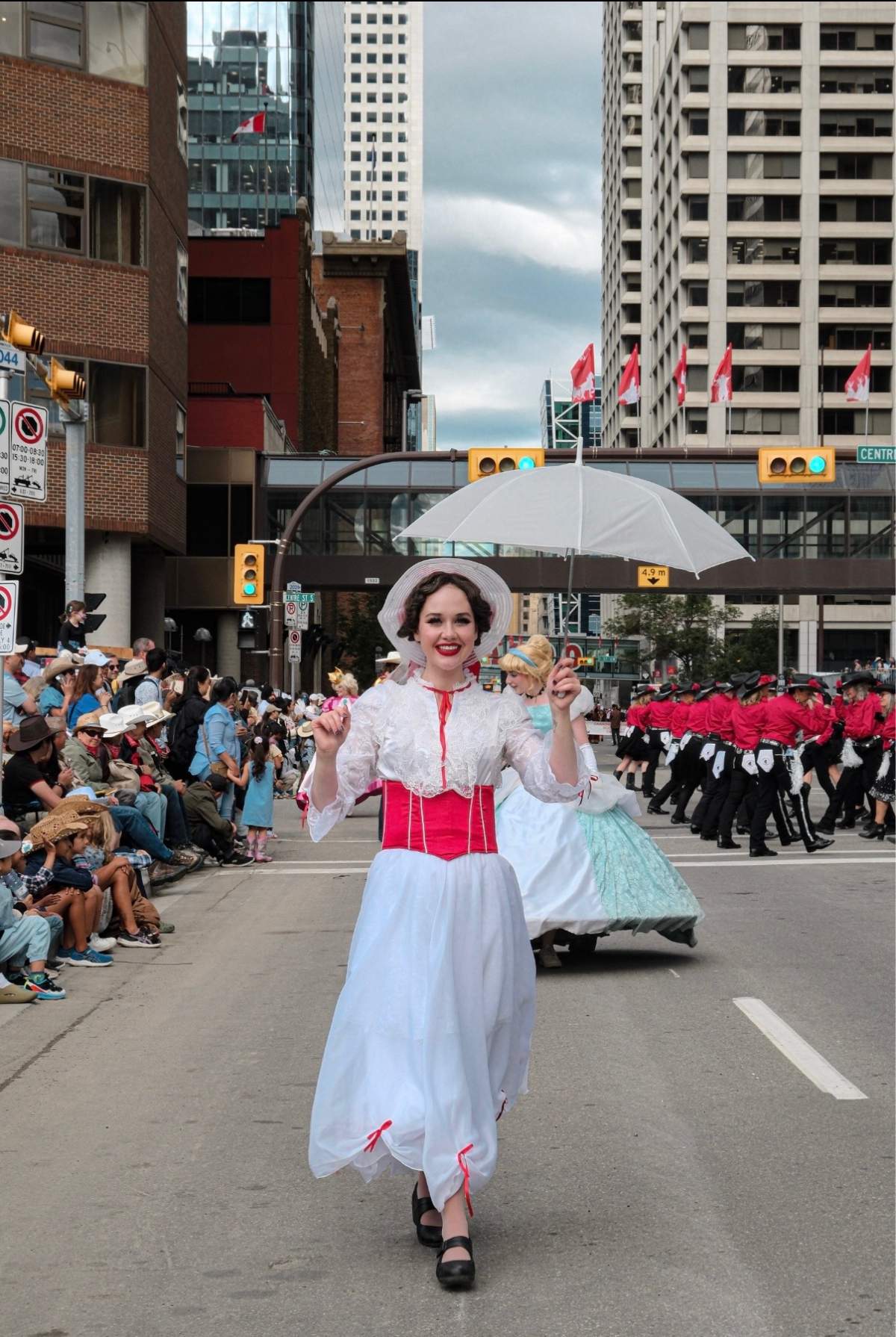 Victoria Fortuna in the Calgary Stampede parade.