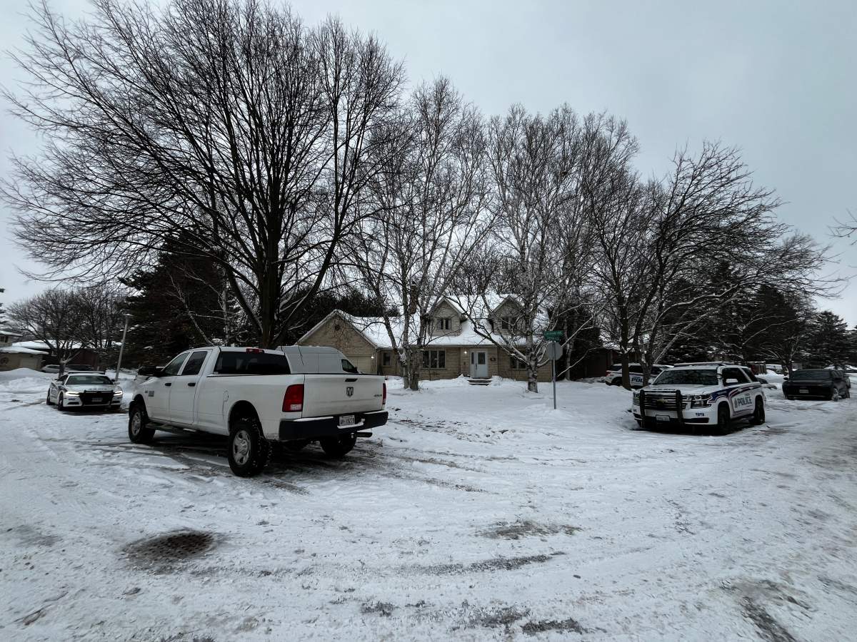 An Image of the London home where teenagers were arrested for allegedly making bombs, firearms.