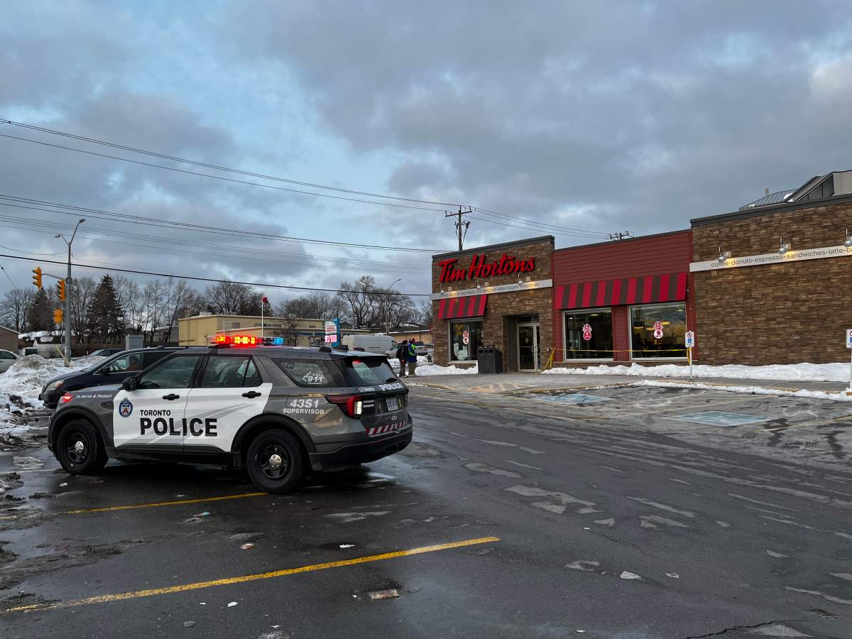 Toronto police investigate after a teenage boy was shot and killed inside a Tim Hortons.