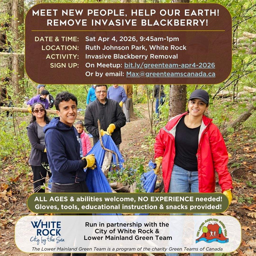 Make Friends & Remove Invasive Blackberry @ Ruth Johnson Park, White Rock! - image