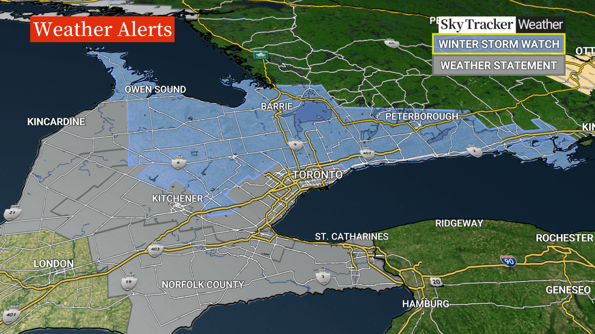 A messy winter weather system is set to hit parts of southern Ontario.