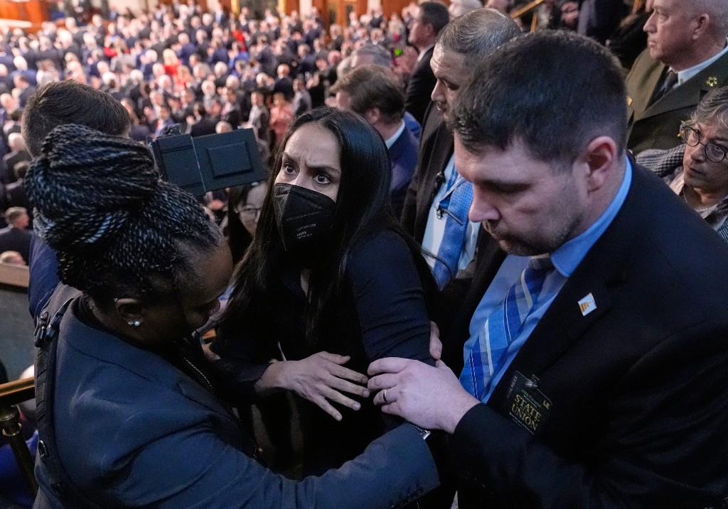 Ilhan Omar’s state of the union guest says she needed to go to hospital after arrest