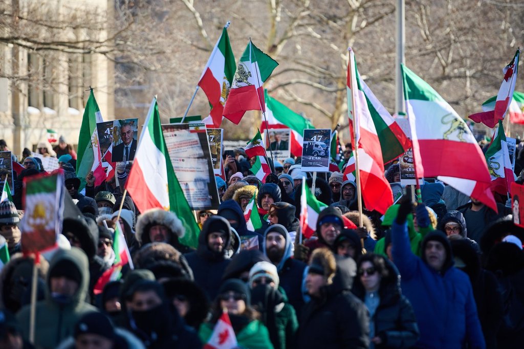Thousands gathered in Toronto to support the Iranian people and call for the fall of the Islamic regime as deadly protests continue across Iran.