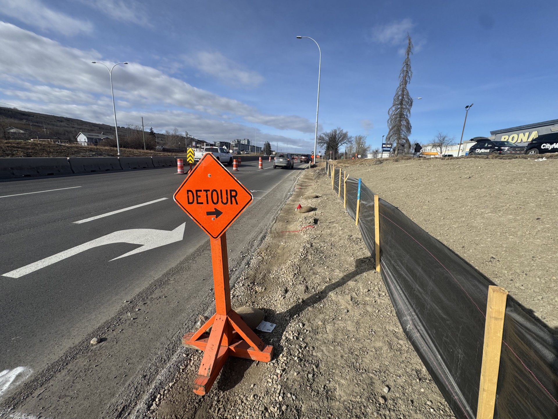 Град Калгари затвори изходна рампа от магистралата TransCanada в северозападната