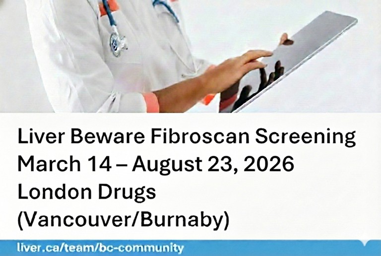 Liver Beware Fibroscan Screening proudly supported by Global BC - image
